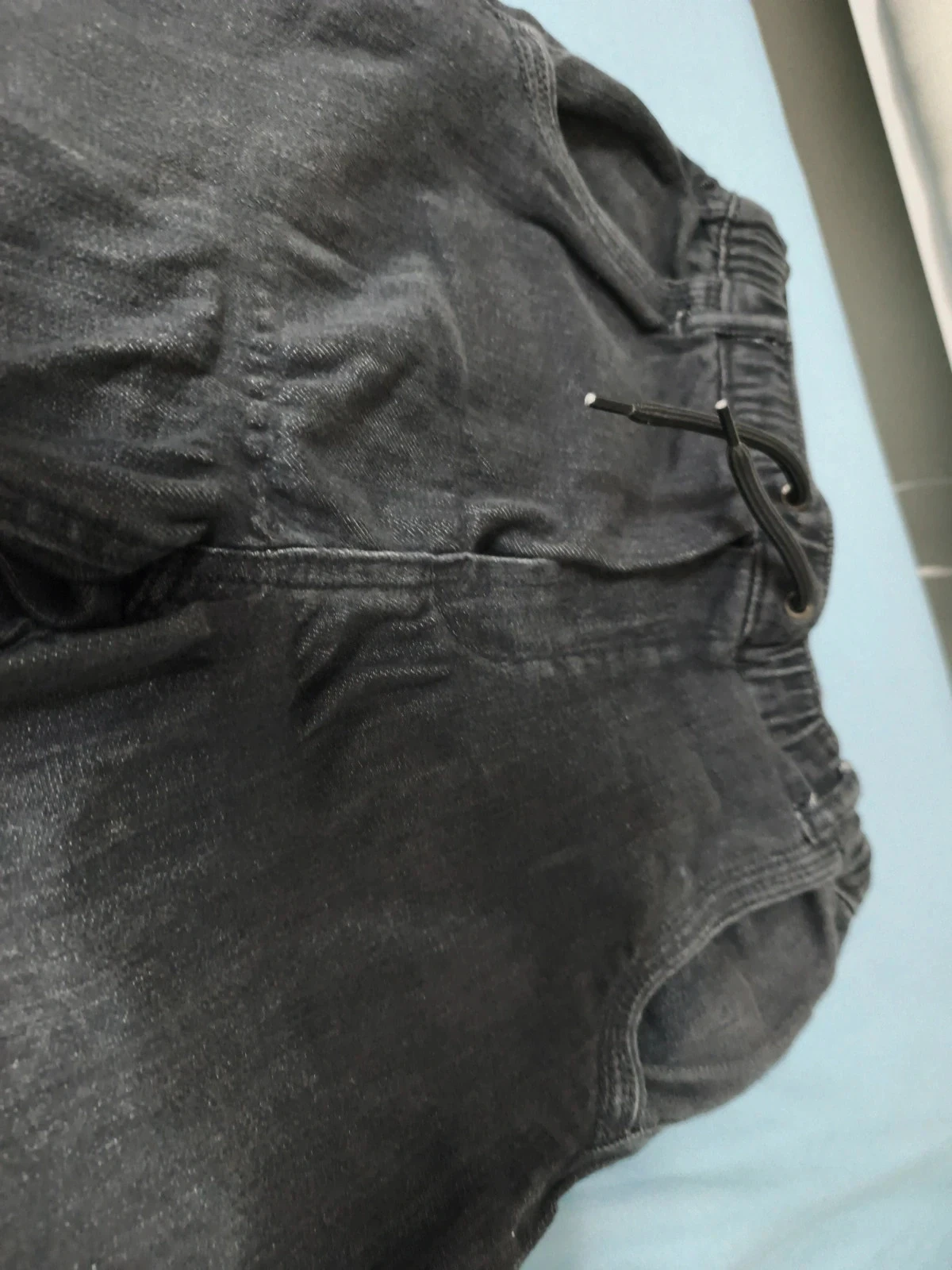 Zwarte Okaïdi-jeans met elastische taille – photo 4